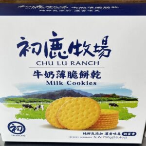 初鹿牧場-牛奶薄脆餅乾750g(奶蛋素)