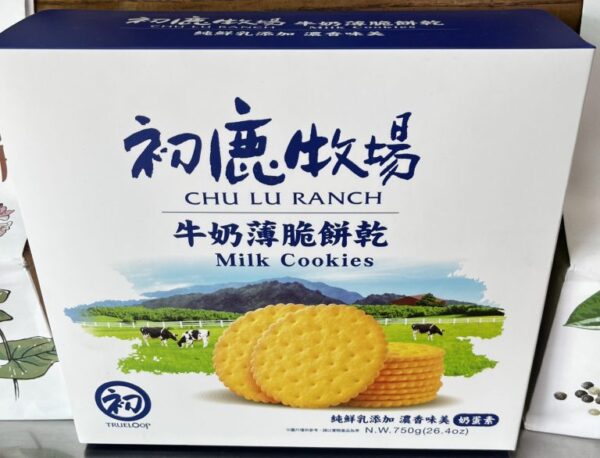初鹿牧場-牛奶薄脆餅乾750g(奶蛋素)